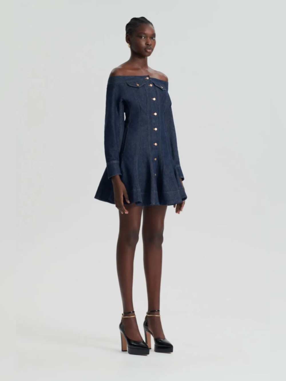 Scanlan Theodore NWOT Indigo Denim Dress -size 6